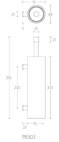 Porte-brosse WC Formani Piet Boon WC2710
