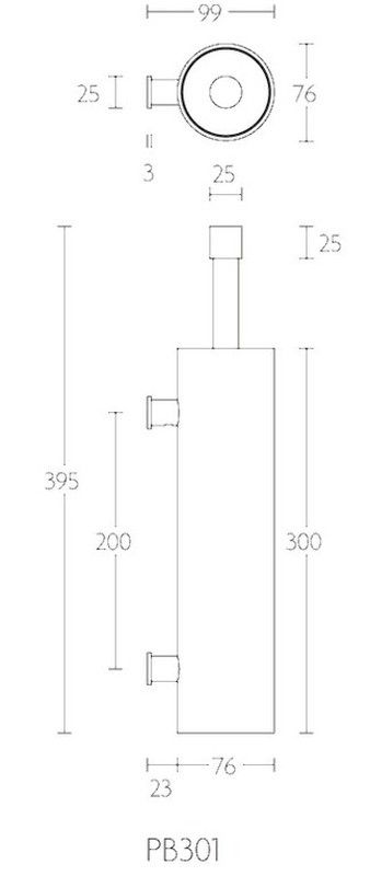 Porte-brosse WC Formani Piet Boon WC2710