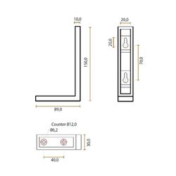 Porte-brosse de toilette JOLIE (et support en option)