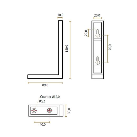 Porte-brosse de toilette JOLIE (et support en option)