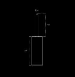 Porte-brosse de toilette IN.52.301 JNF WC2301