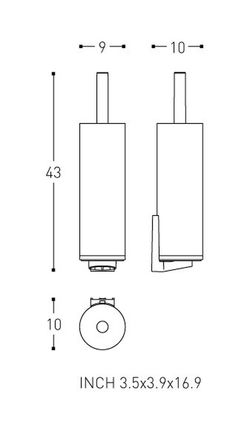 Porte-brosse de toilette Project 2510100 Cosmic WC2380CR00