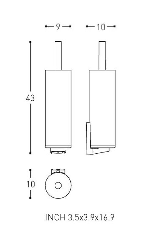 Porte-brosse de toilette Project 2510100 Cosmic WC2380CR00