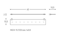 Étagère de salle de bain Logic 2260246 Cosmic WC2169CR40