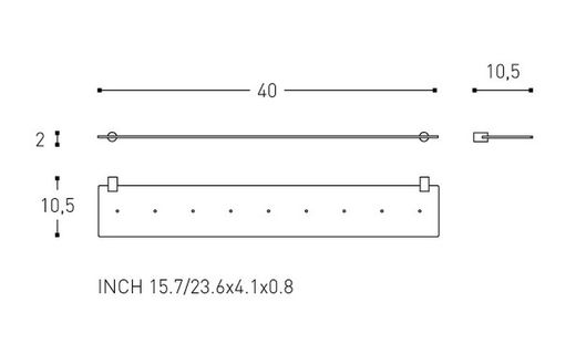 Étagère de salle de bain Logic 2260246 Cosmic WC2169CR40