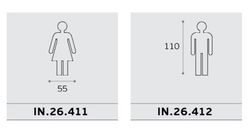 Lavabo illustré IN.26.411.412 JNF VA5711