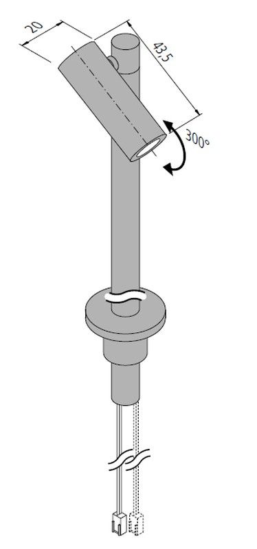 Foco LED Spot giratorio y orientable