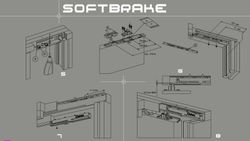 Amortisseur de porte coulissante Softbrake Saheco GO3578GR80