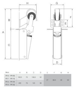 Frein de retenue Justor RM0101