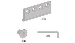 Guide coulissant en oxiron noir Saheco SF-Rustico 80 GO198