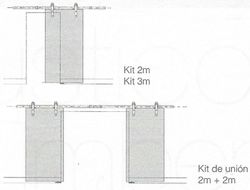 Guide coulissant en oxiron noir Saheco SF-Rustico 80 GO198