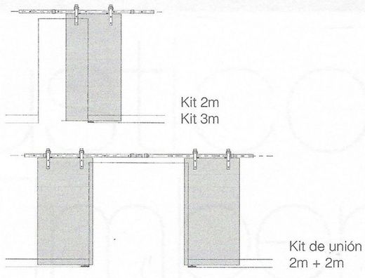 Guide coulissant en oxiron noir Saheco SF-Rustico 80 GO198