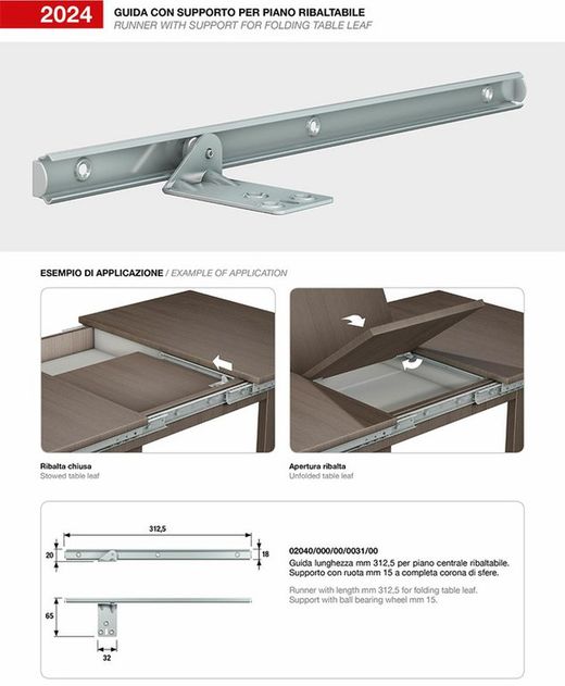 Guide de table pliante GC9207HZ00