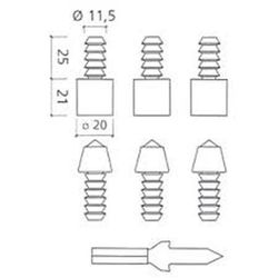 Kit de boulons anti-levier, référence CO0030