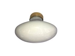 Ensemble de boutons ovales en porcelaine blanche Merigous MM9010PB00