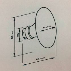Ensemble de boutons ovales en porcelaine blanche Merigous MM9010PB00