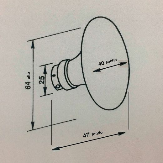 Ensemble de boutons ovales en porcelaine blanche Merigous MM9010PB00