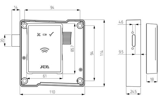 LECTEUR DE PROXIMITÉ KEYA TRONIC MIFARE