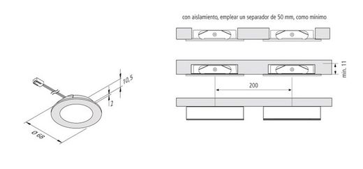 LED encastrée FR-55 Hera EE848