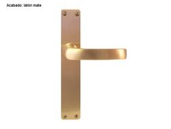 Poignée droite en laiton avec plaque MM9029