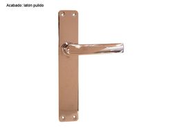 Poignée droite en laiton avec plaque MM9029