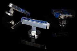 Poignées de levier en forme de T Emporia avec lapis-lazuli MM9212