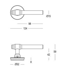 Poignée 197R0 Copenhagen Quincalux MM6197