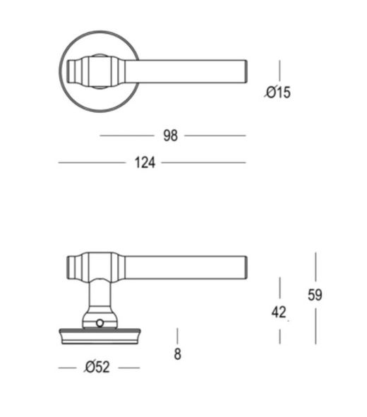 Poignée 197R0 Copenhagen Quincalux MM6197
