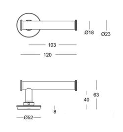 Poignée 198RO ATHENA par Quincalux MM6198
