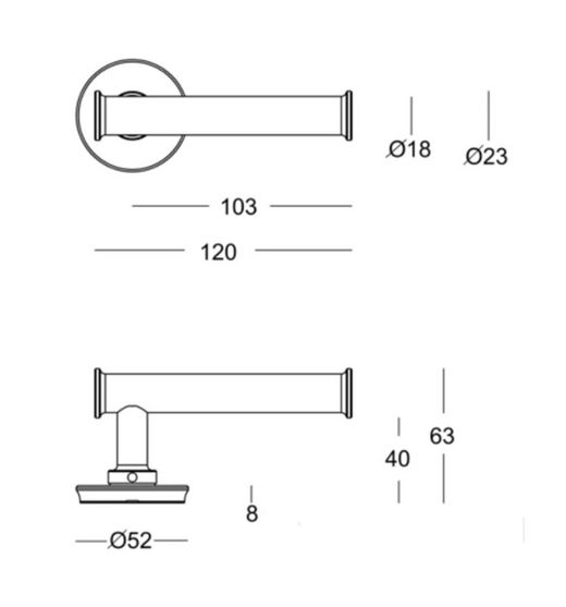 Poignée 198RO ATHENA par Quincalux MM6198