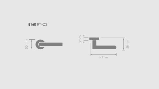 Poignée 816 R8 IPNOS par Groel MM2816