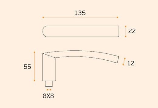 Poignée IN.00.141 Arc JNF MM0141IM05