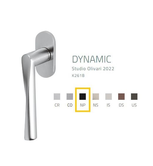 Poignée de fenêtre dynamique K261B Olivari