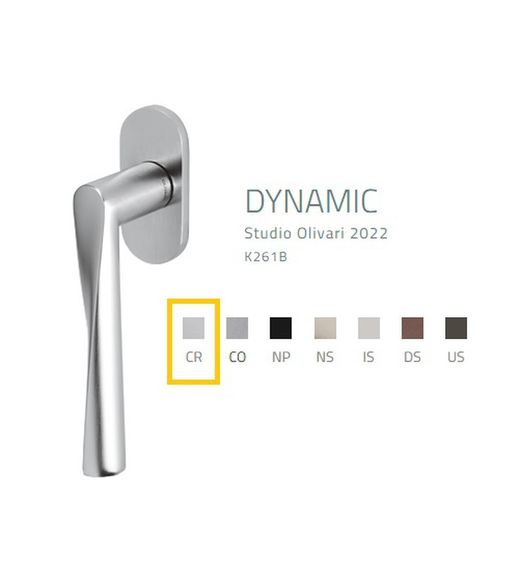 Poignée de fenêtre dynamique K261B Olivari
