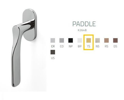 Poignée de fenêtre K264B PADDLE Olivari