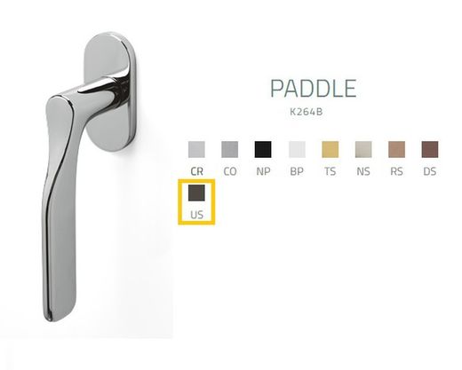 Poignée de fenêtre K264B PADDLE Olivari