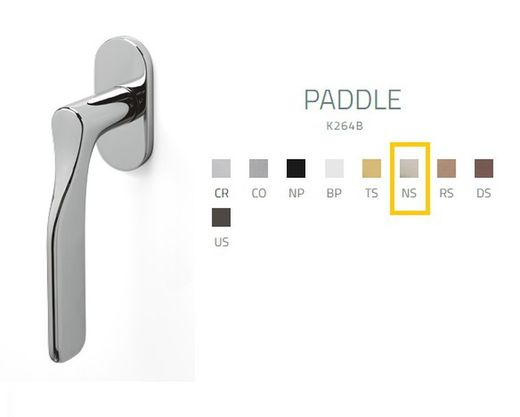 Poignée de fenêtre K264B PADDLE Olivari