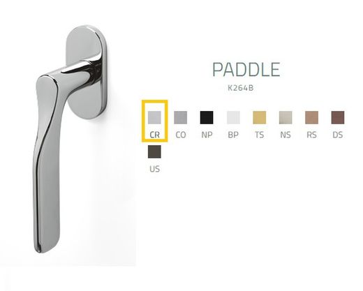 Poignée de fenêtre K264B PADDLE Olivari