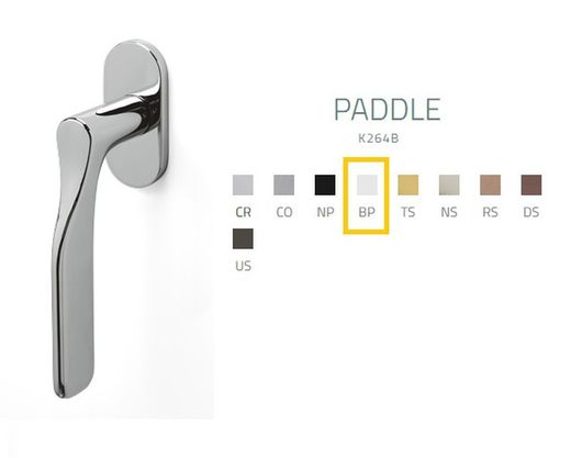 Poignée de fenêtre K264B PADDLE Olivari