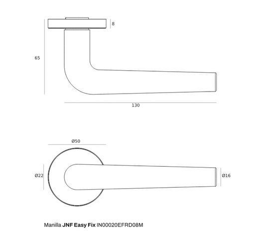 Poignée Easy Fix RD08M par JNF MM0220