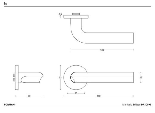 Poignée Formani DR100-G Eclipse MM3410
