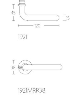 Poignée intemporelle Formani 1921MRR38