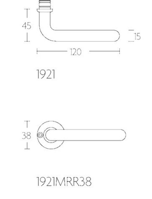 Poignée intemporelle Formani 1921MRR38