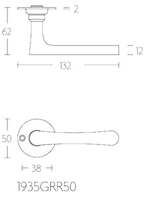 Poignée 1935GRR50 Formani Timeless MM1935