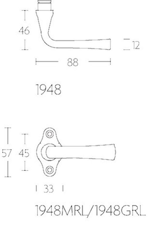 Poignée 1948GRL Intemporelle MM1948