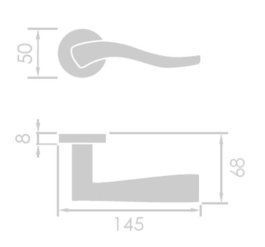 Poignée Groël 113R8, modèle Helix MM0133