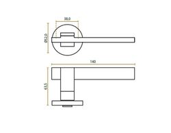 Poignée JOLIE J-1950-OS VILLE en argent vieilli MM1950PV50
