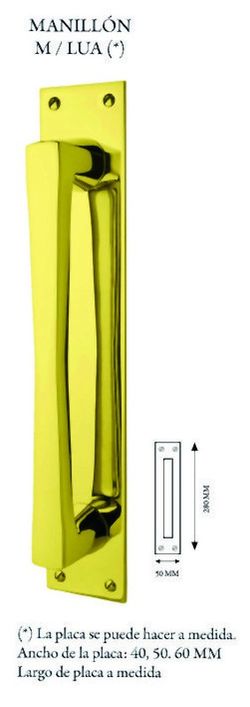 Poignée Lua avec plaque MA2661