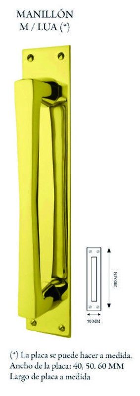 Poignée Lua avec plaque MA2661