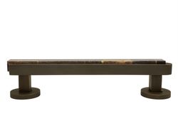 Poignée de porte intérieure de la collection Emporia avec motif œil de tigre, 300 mm